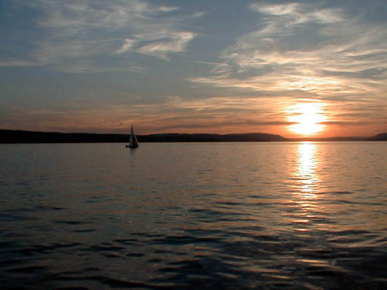 Romantische Abendfahrt