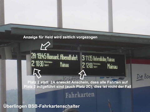 Werbung am Landungsplatz in &Uuml;berlingen