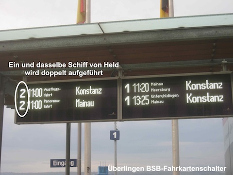 Werbung am Landungsplatz in &Uuml;berlingen