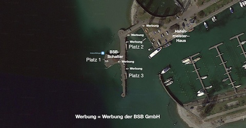 Werbung am Hafen Unteruhldingen