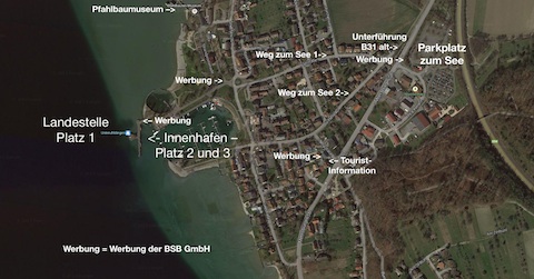 Werbung in Unteruhldingen